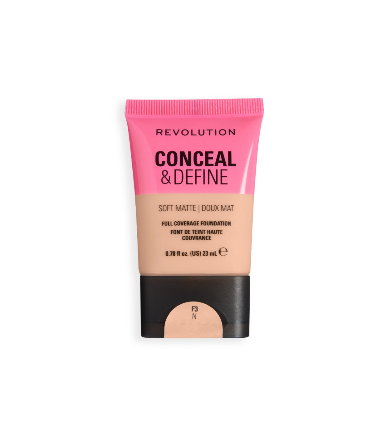 Makeup Revolution - Base de maquillaje Conceal & Define Soft Matte - F3N