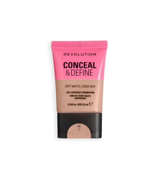 Makeup Revolution - Base de Maquilhagem Conceal & Define Soft Matte - F4C
