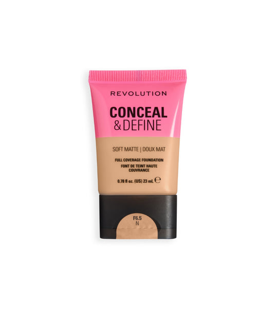 Makeup Revolution - Base Conceal & Define Soft Matte - F6.5N