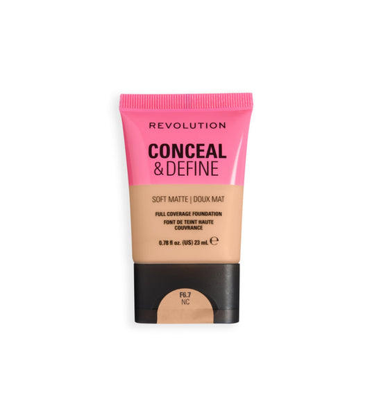 Makeup Revolution - Base Conceal & Define Soft Matte - F6.7NC