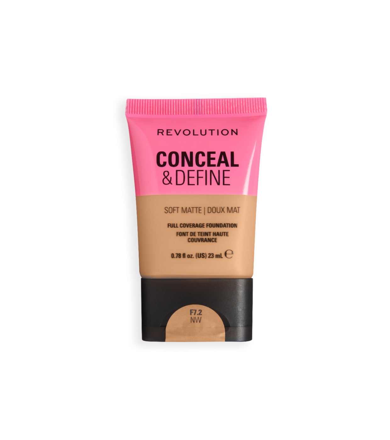 Makeup Revolution - Base de maquillaje Conceal & Define Soft Matte - F7.2NW