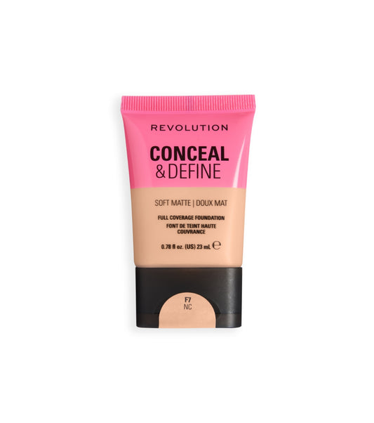 Makeup Revolution - Base de Maquilhagem Conceal & Define Soft Matte - F7NC
