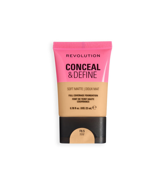 Makeup Revolution - Base de Maquilhagem Conceal & Define Soft Matte - F8.5NW
