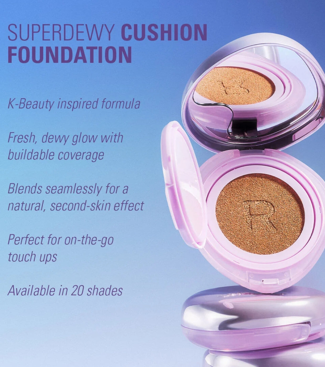 Makeup Revolution - Base de maquillaje en cushion Superdewy - Medium Tan Cool