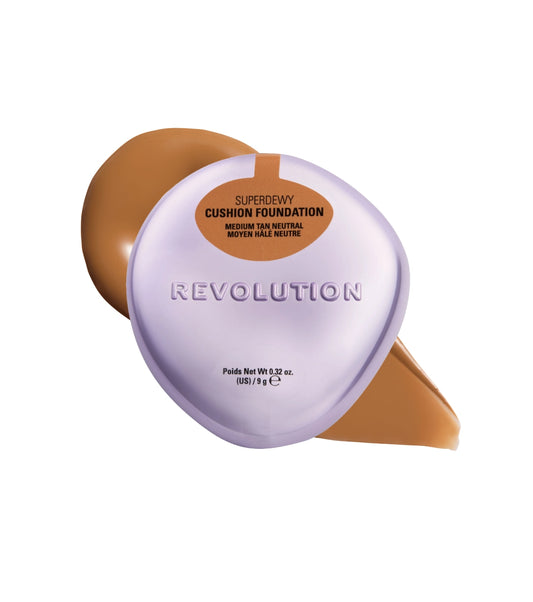 Makeup Revolution - Base de Maquilhagem Cushion Superdewy - Castanho Médio Neutro