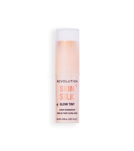 Makeup Revolution - Base de maquillaje en stick Skin Silk Glow Tint Sheer Foundation - Light Neutral