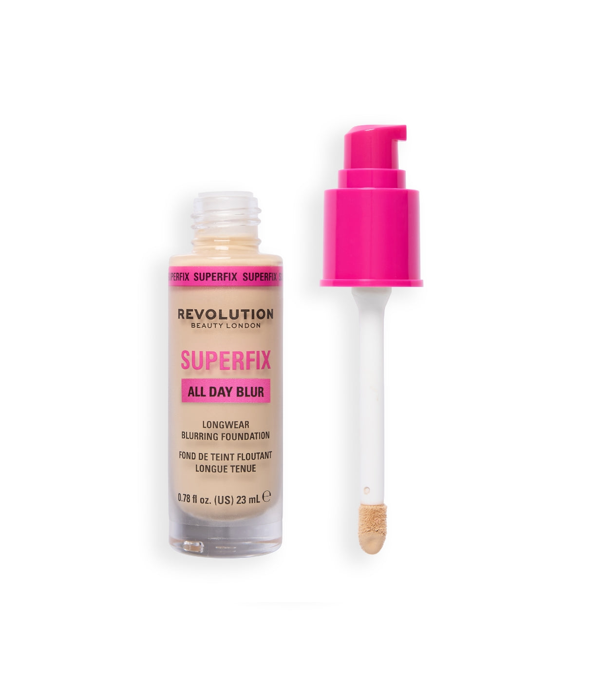 Makeup Revolution - Base de maquillaje Superfix 16H Blur - F1N