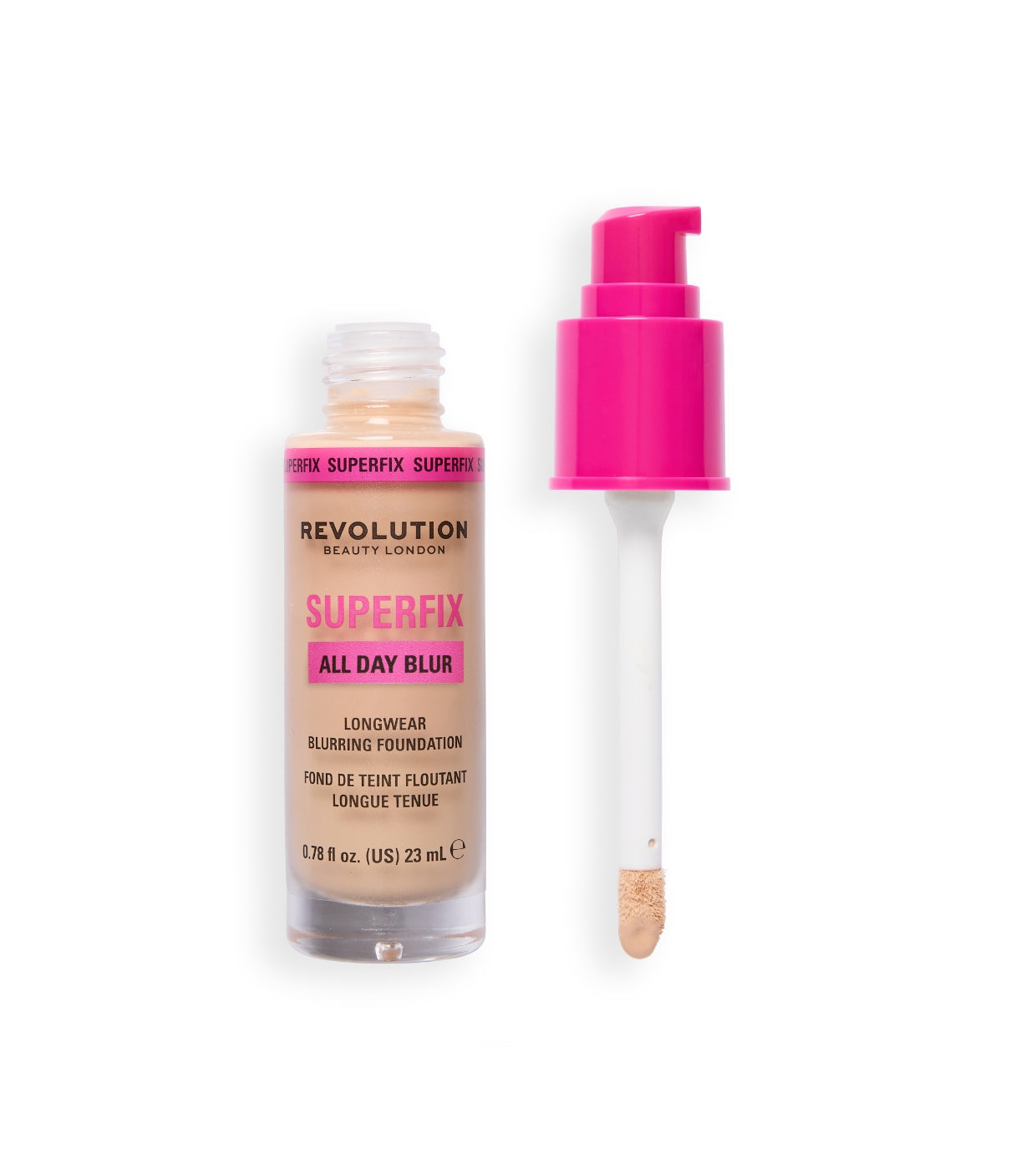 Makeup Revolution - Base de maquillaje Superfix 16H Blur - F2NC