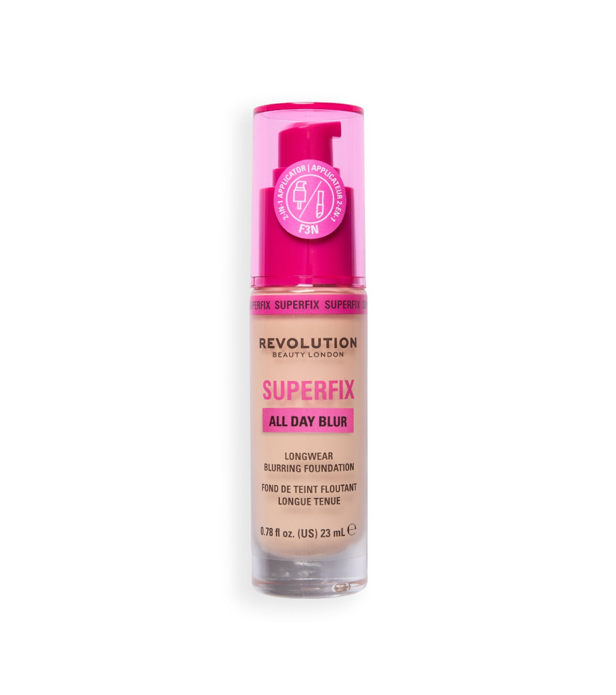 Makeup Revolution - Base de maquillaje Superfix 16H Blur - F3N
