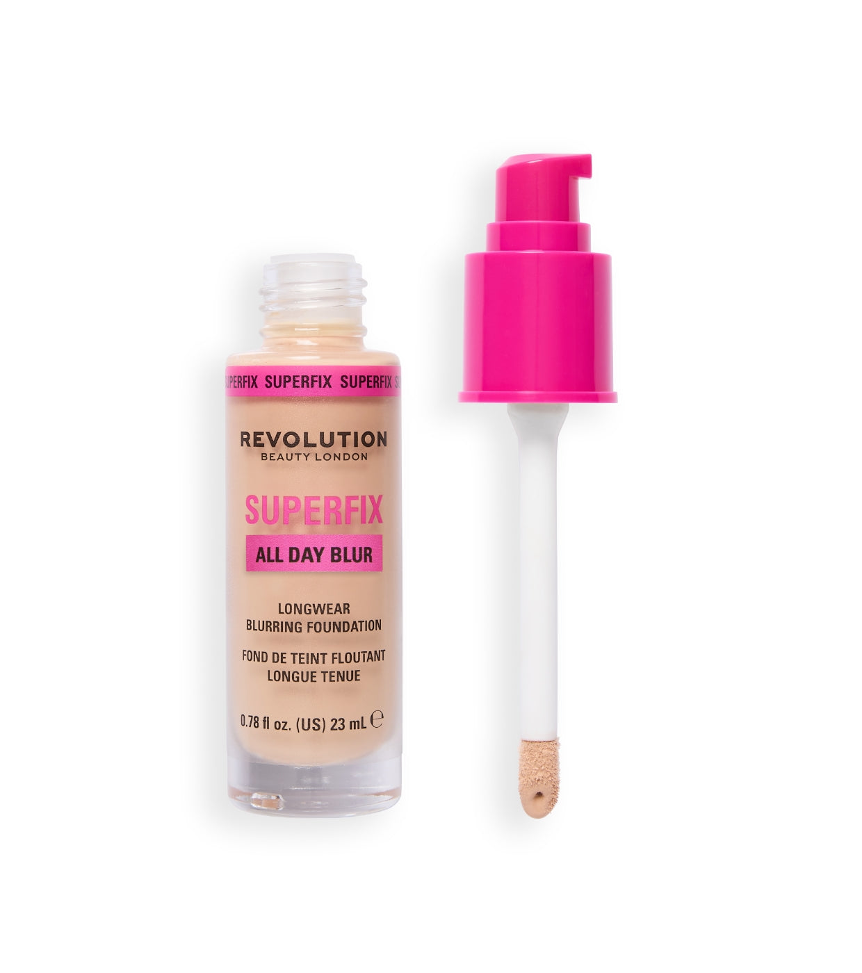 Makeup Revolution - Base de maquillaje Superfix 16H Blur - F4C
