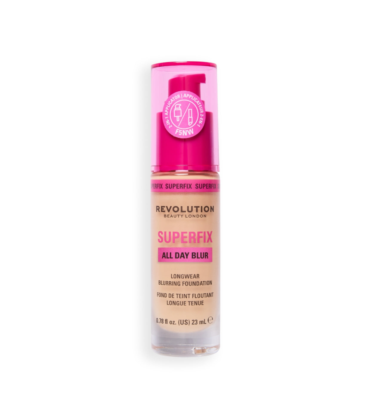 Makeup Revolution - Base de maquillaje Superfix 16H Blur - F5NW