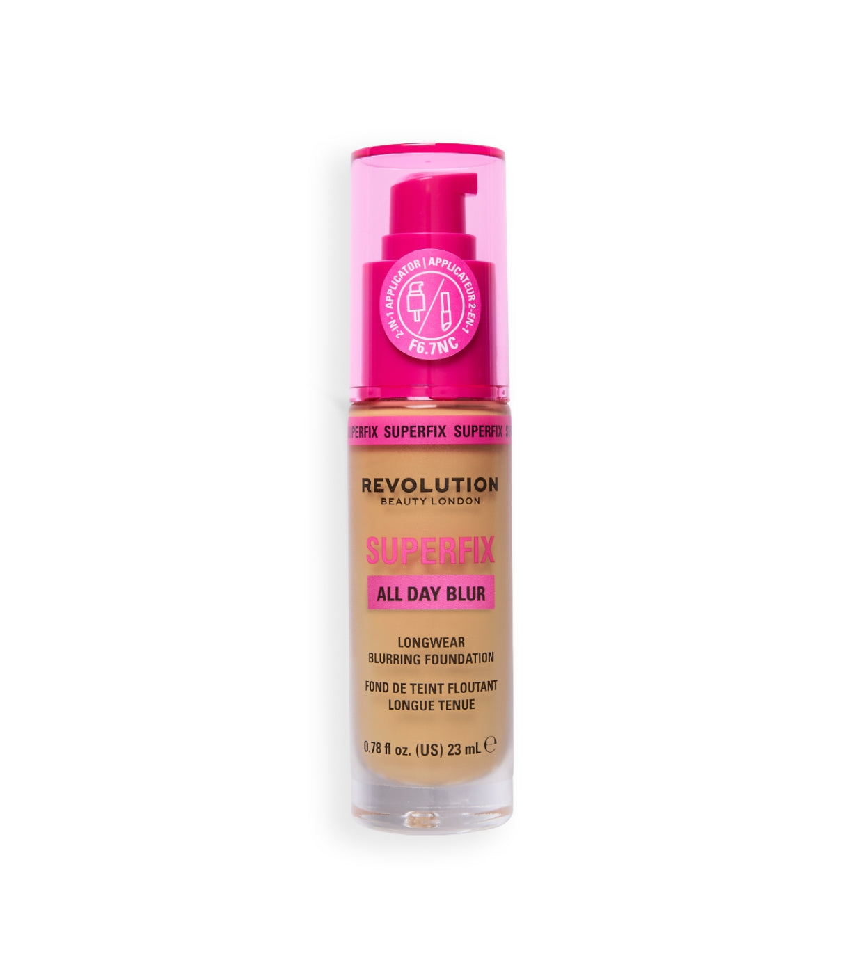 Makeup Revolution - Base de maquillaje Superfix 16H Blur - F6.7NC