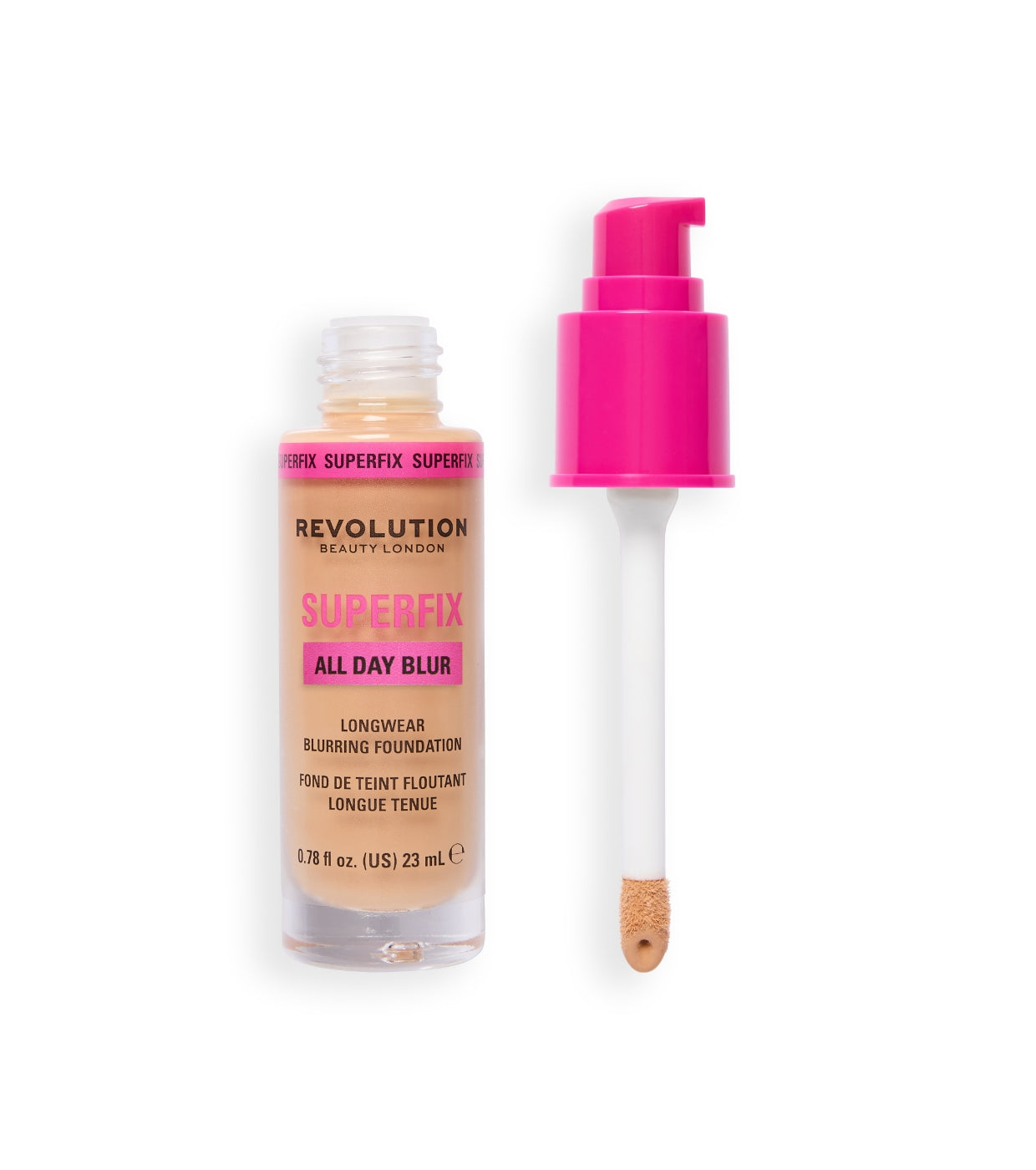 Makeup Revolution - Base de maquillaje Superfix 16H Blur - F8.2N