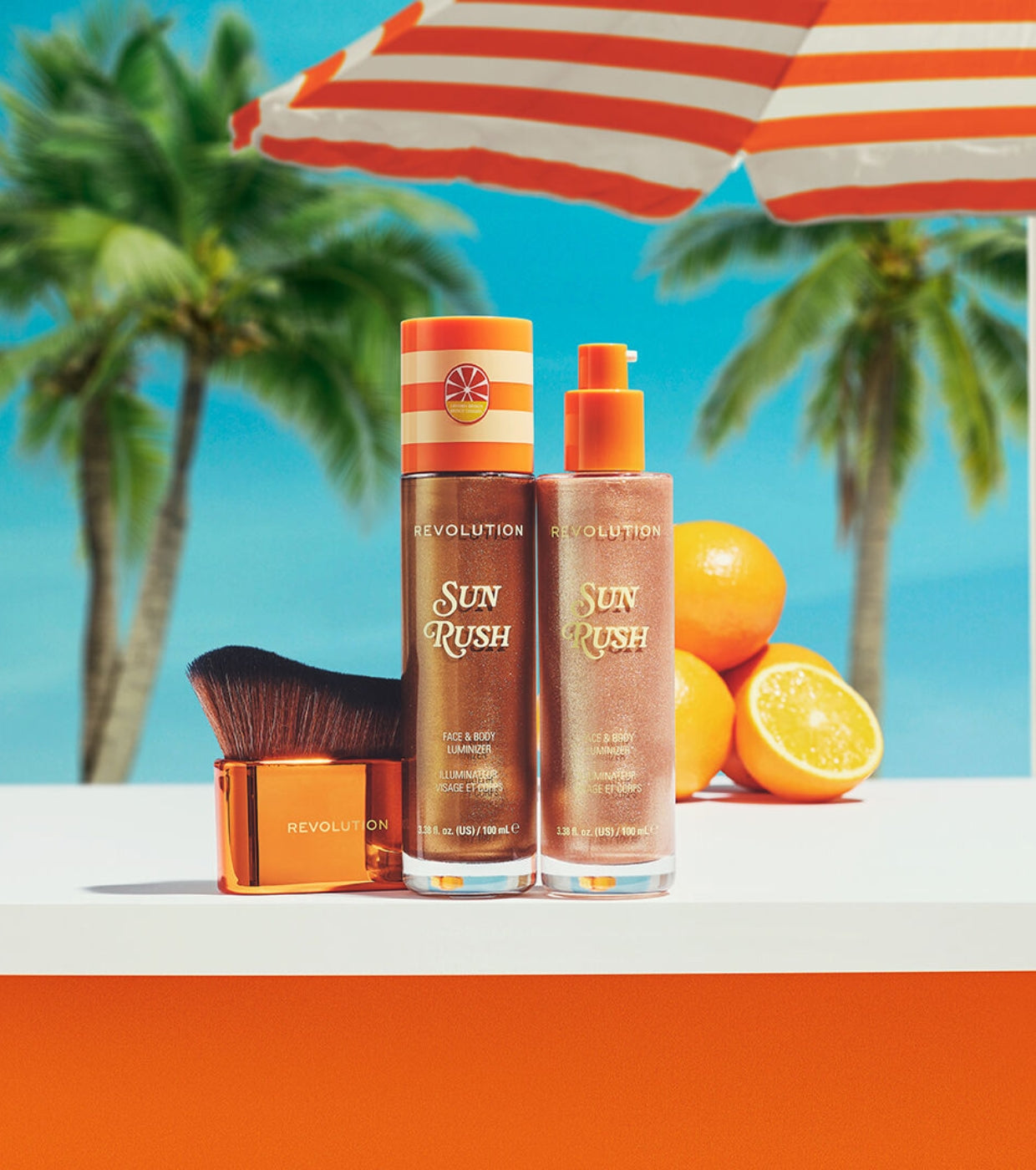 Makeup Revolution - *Club Riviera*  - Brocha para difuminar Body Beam Glow