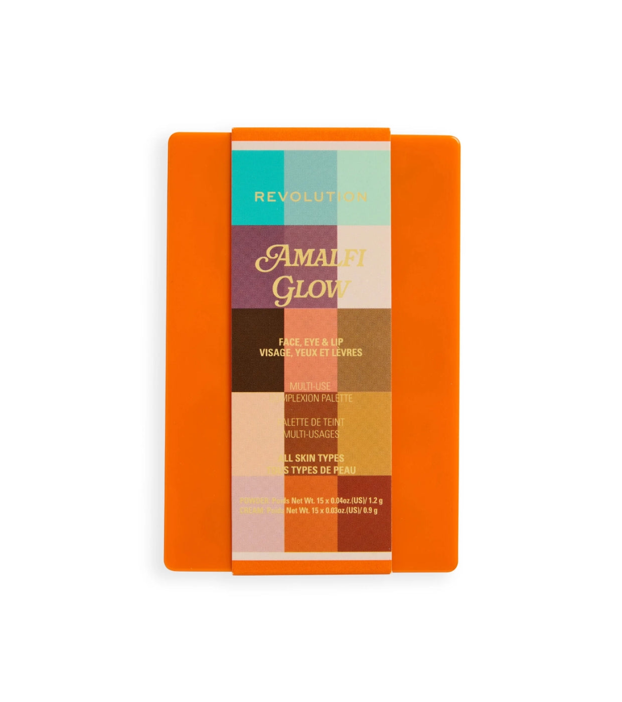 Makeup Revolution - *Club Riviera* - Paleta multiusos para rostro, ojos y labios Amalfi Glow