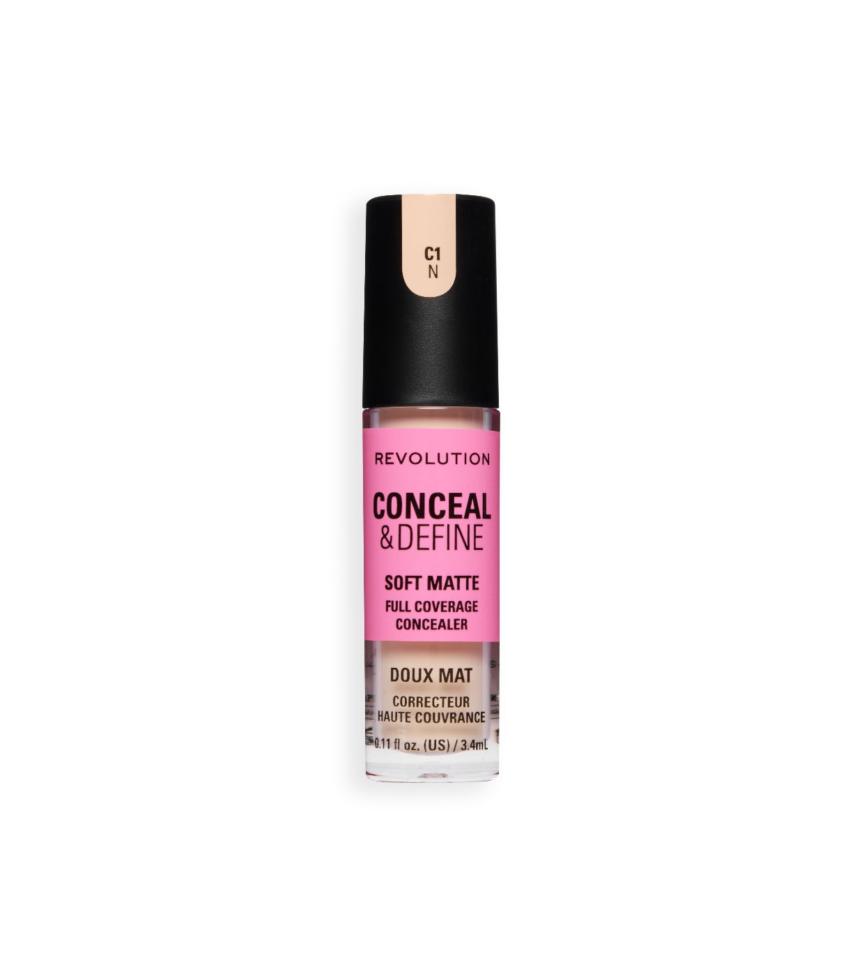 Makeup Revolution - Corrector líquido Conceal & Define Soft Matte - C1N