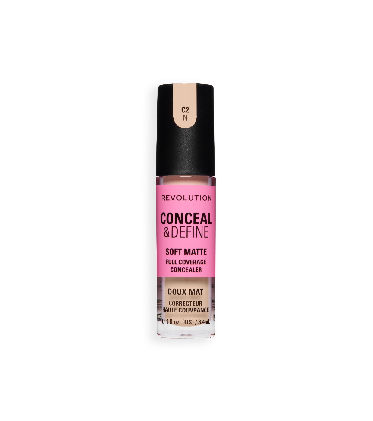 Makeup Revolution - Corrector líquido Conceal & Define Soft Matte - C2N