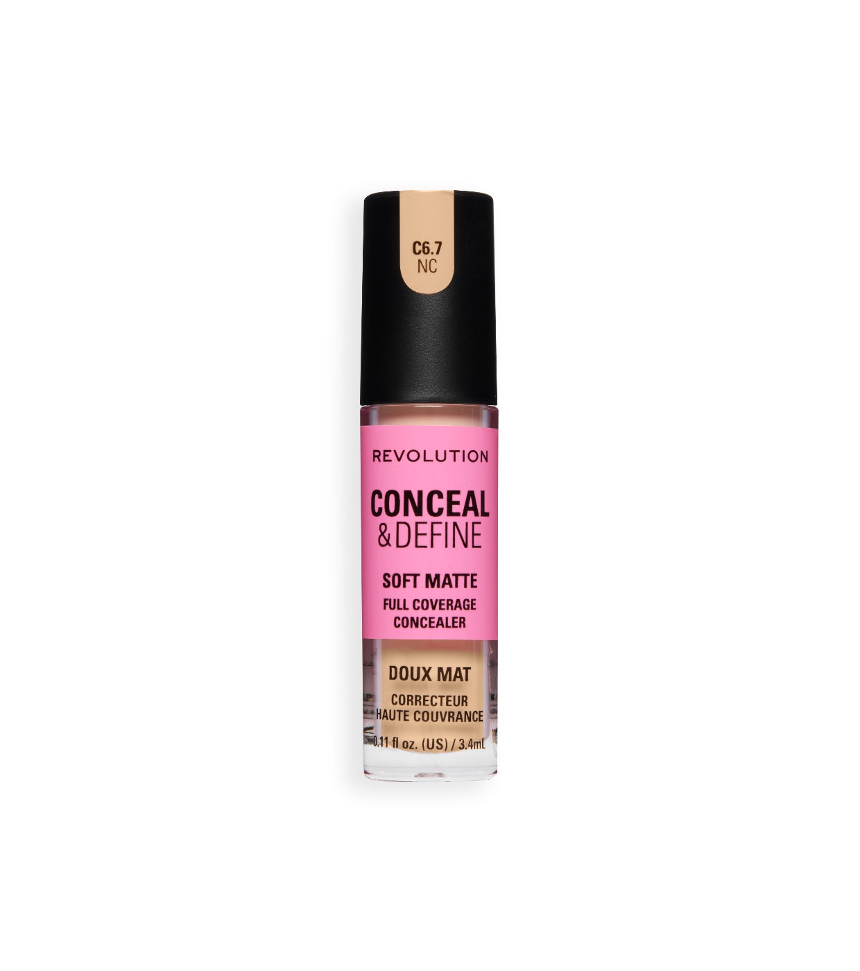 Makeup Revolution - Corrector líquido Conceal & Define Soft Matte - C6.7N
