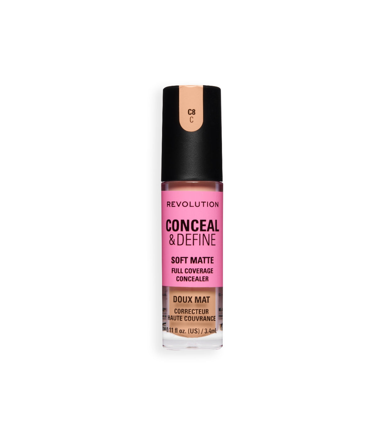 Makeup Revolution - Corrector líquido Conceal & Define Soft Matte - C8C