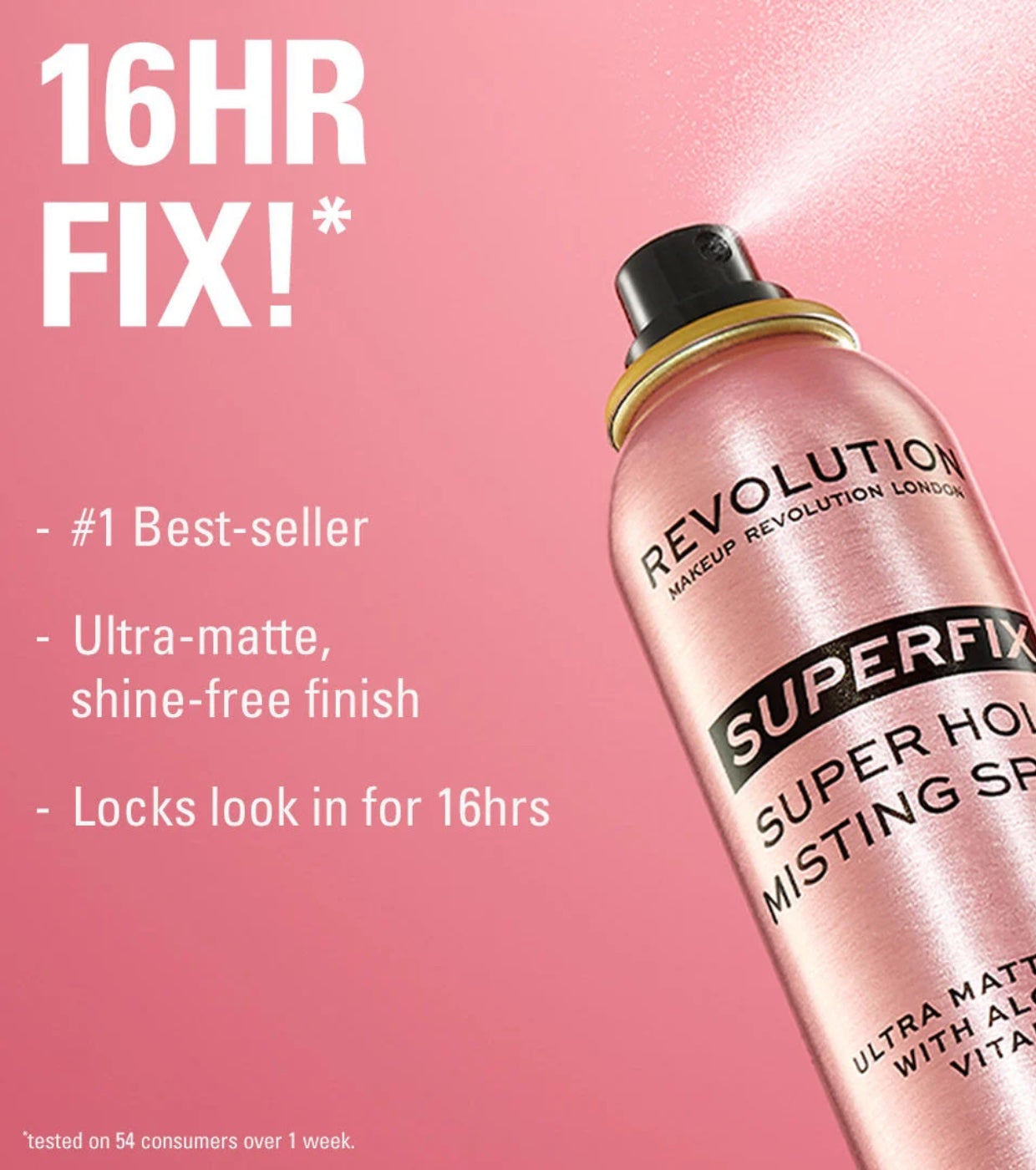 Makeup Revolution - Fijador del maquillaje en spray Superfix Super Hold Ultra Matte - 75ml