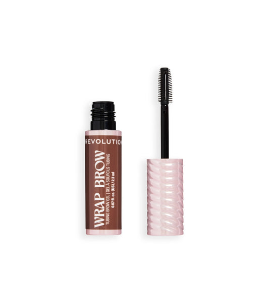 Makeup Revolution - Wrap Brow Gel - Dark Brown