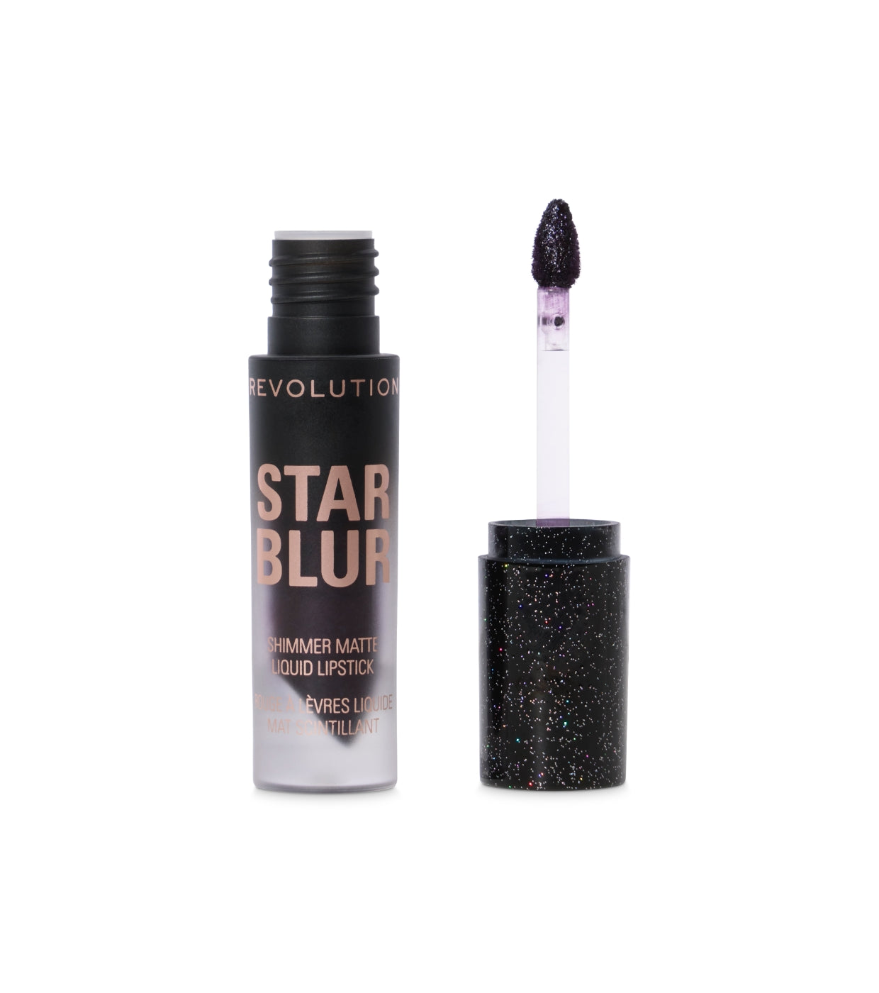 Makeup Revolution - Labial líquido mate con shimmer Star Blur - Midnight Eclipse