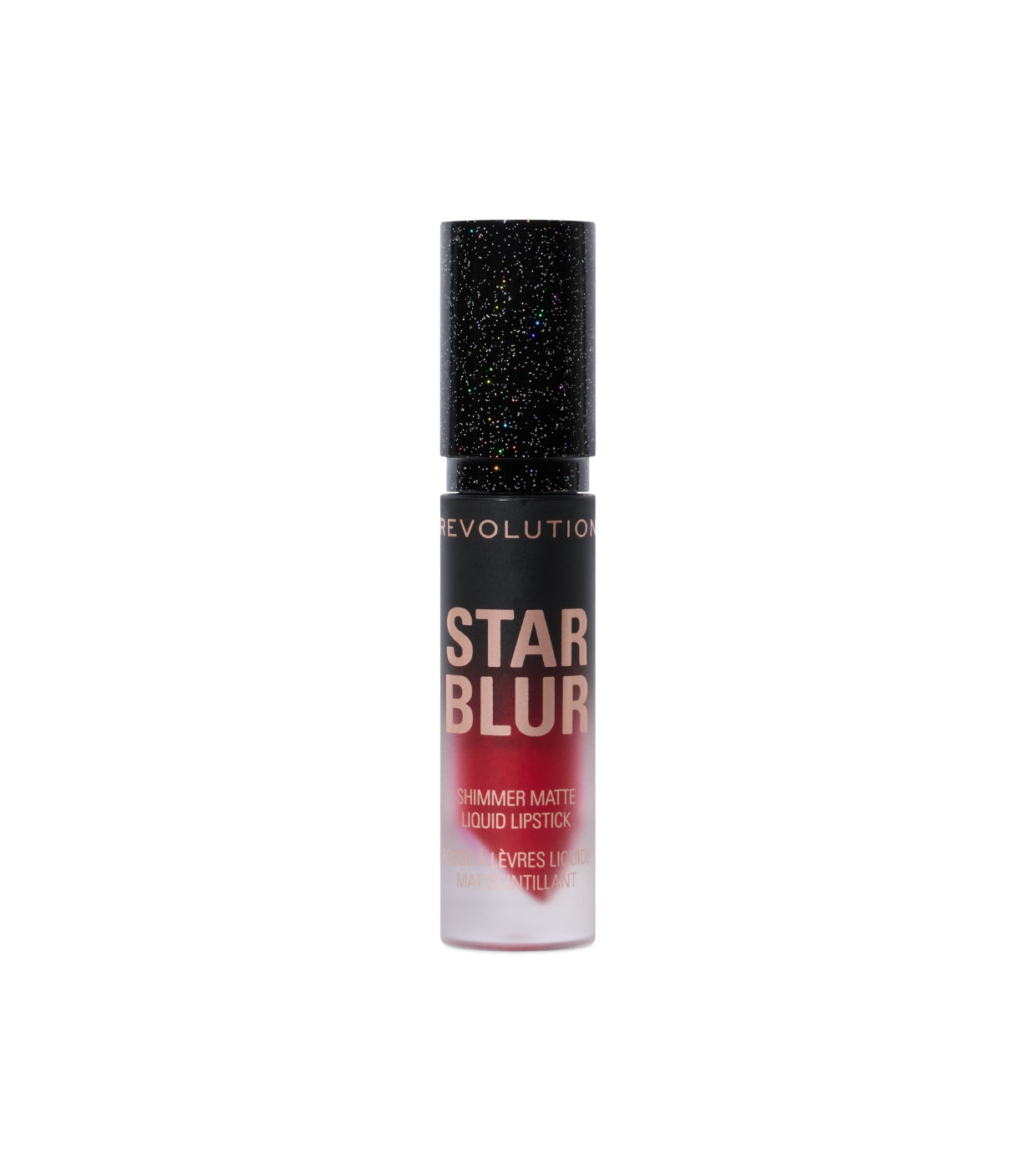 Makeup Revolution - Labial líquido mate con shimmer Star Blur - Scarlet Ruby
