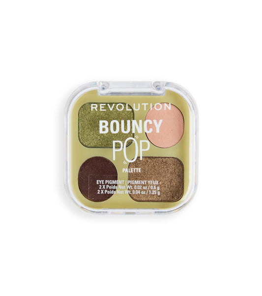 Makeup Revolution - Mini paleta de sombras Bouncy Pop - Evergreen