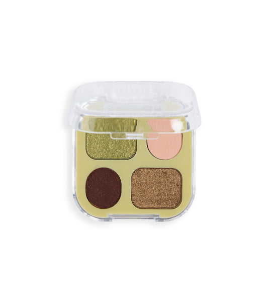 Makeup Revolution - Mini paleta de sombras Bouncy Pop - Evergreen