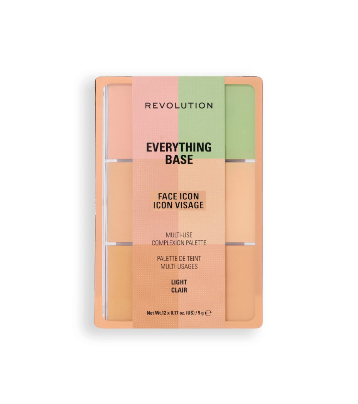 Makeup Revolution - Paleta de rostro Everything Base Face Icon Complexion - Light