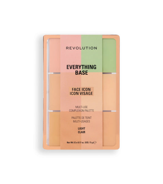 Makeup Revolution - Paleta de rostro Everything Base Face Icon Complexion - Light