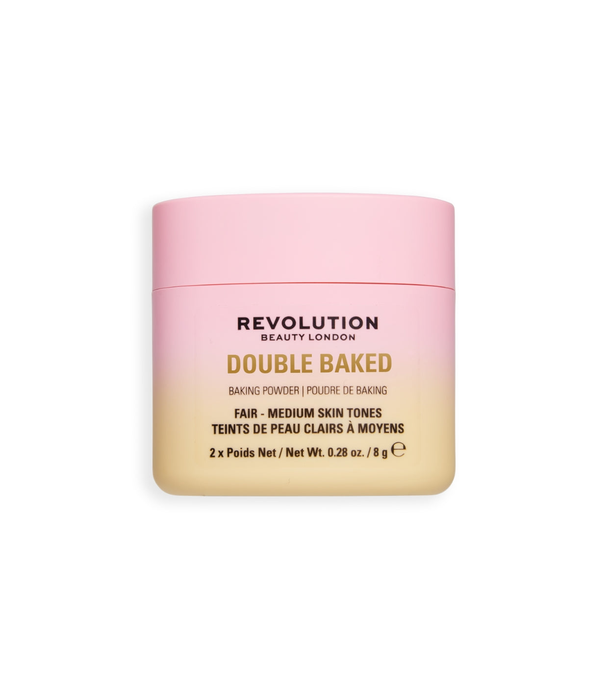 Makeup Revolution - Polvos sueltos Double Baked - Fair to Medium