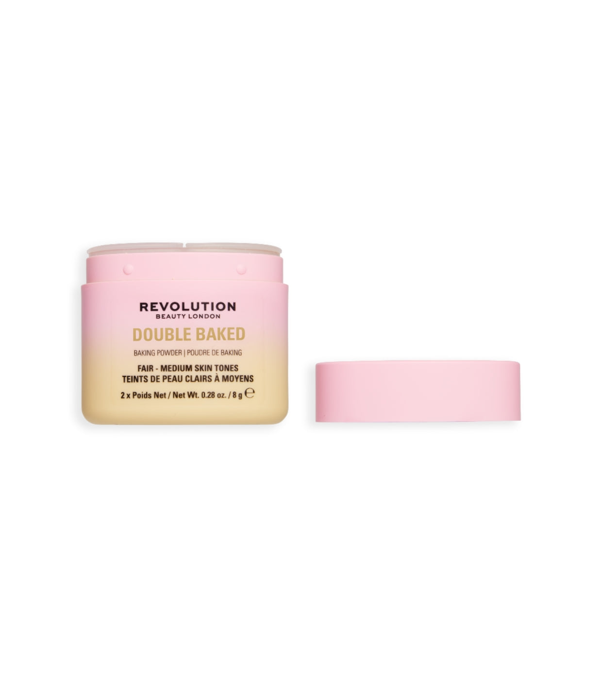 Makeup Revolution - Polvos sueltos Double Baked - Fair to Medium