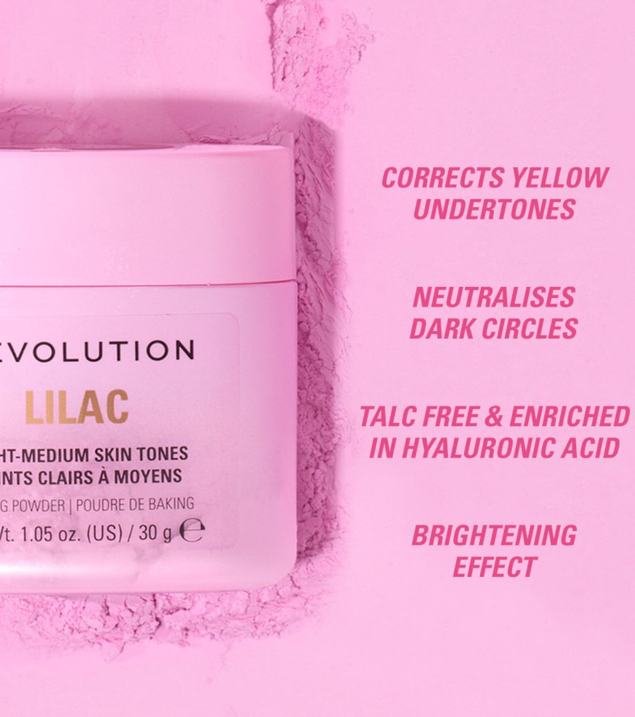 Makeup Revolution - Polvos sueltos para Baking - Sweet Lilac