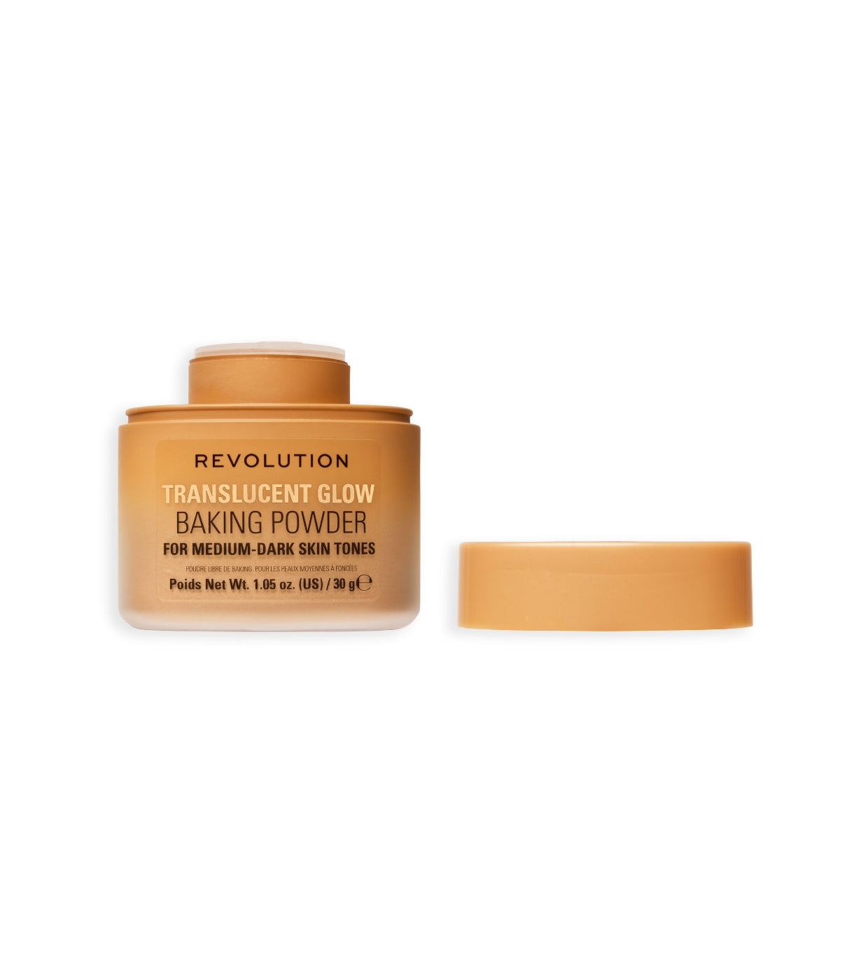 Makeup Revolution - Polvos sueltos para baking Translucent Glow - Medium to Dark