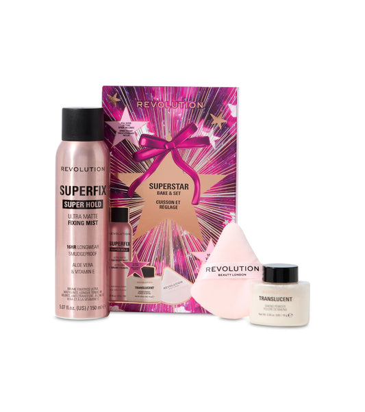 Makeup Revolution - Set fijador de maquillaje Superstar