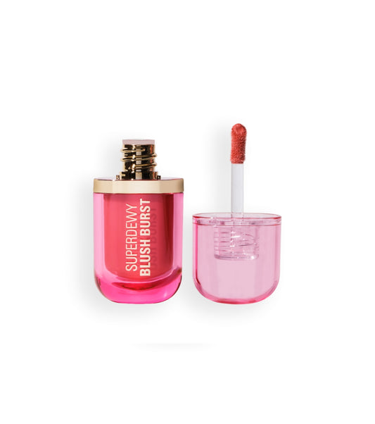 Makeup Revolution - *Super Dewy* - Colorete líquido Blush burst - Strawberry milkshake cool pink