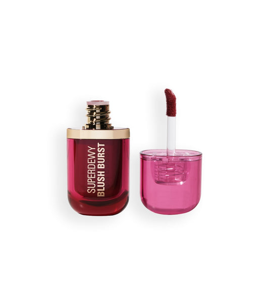 Makeup Revolution - *Super Dewy* - Colorete líquido Blush burst - Very cherry berry