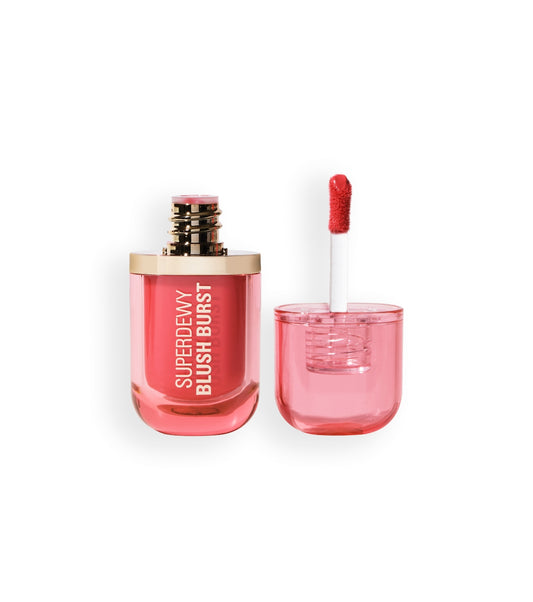 Makeup Revolution - *Super Dewy* - Colorete líquido Blush burst - Watermelon Pop Coral