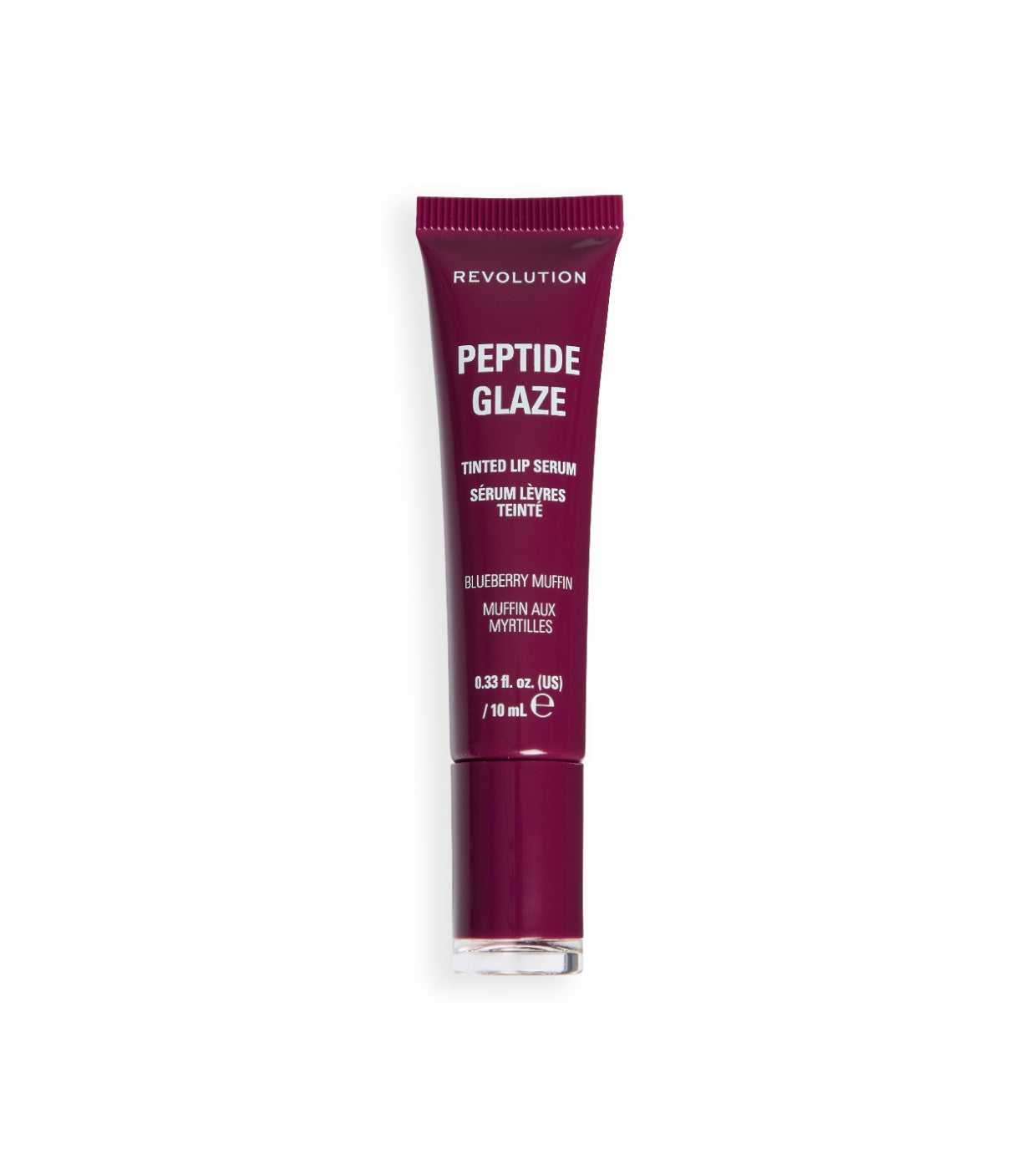 Makeup Revolution - Tinte labial con sérum Peptide Glaze - Blueberry Muffin