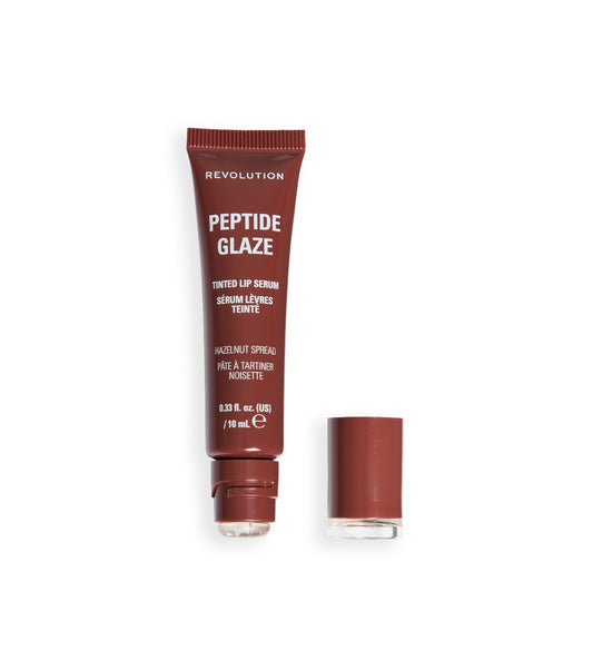 Makeup Revolution - Tinta labial com sérum Peptide Glaze - Hazelnut Spread
