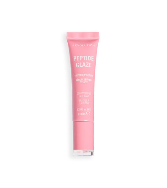 Makeup Revolution - Tinta labial com sérum Peptide Glaze - Strawberry & Cream