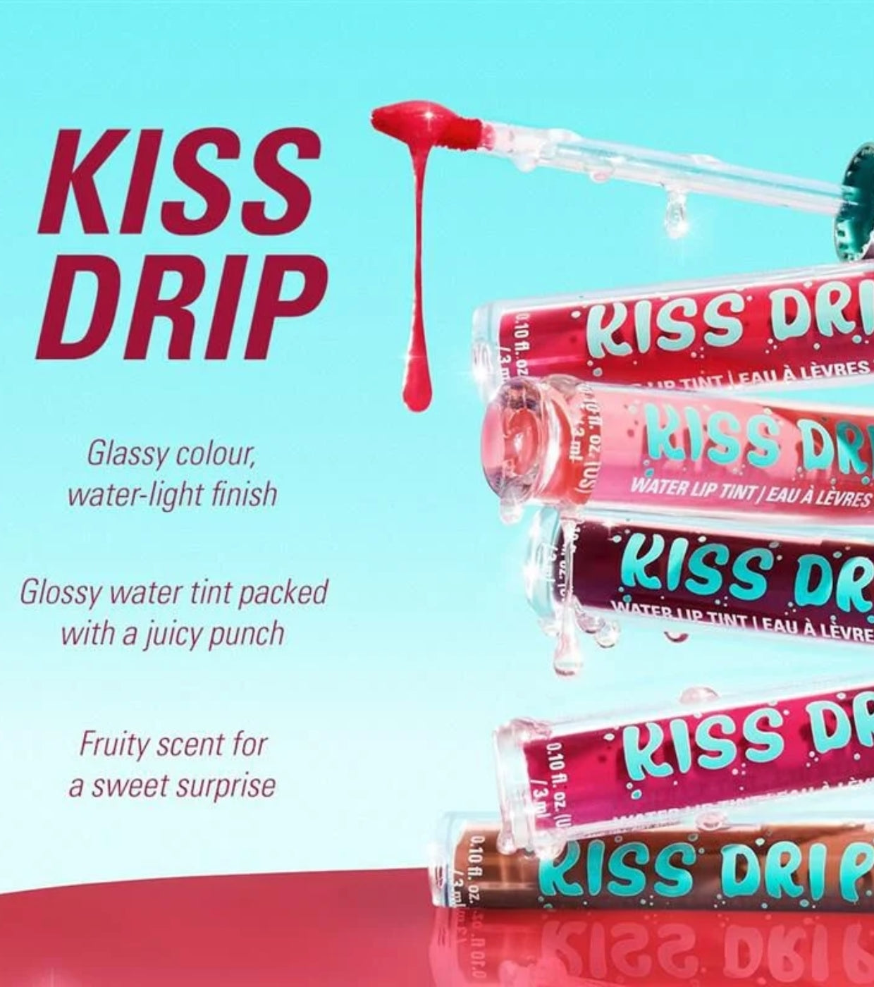 Makeup Revolution - Tinte labial Kiss Drip Water - Peach Fizz