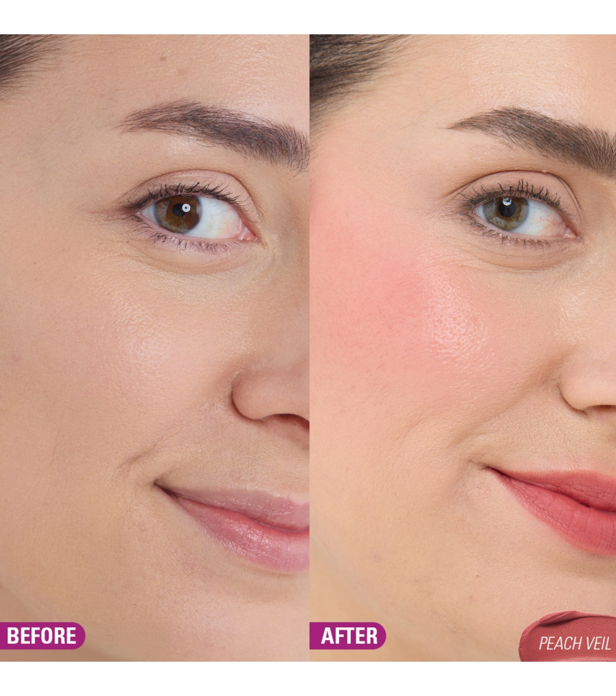 Makeup Revolution - Tinte para mejillas y labios Bouncy Pudding - Peach Veil