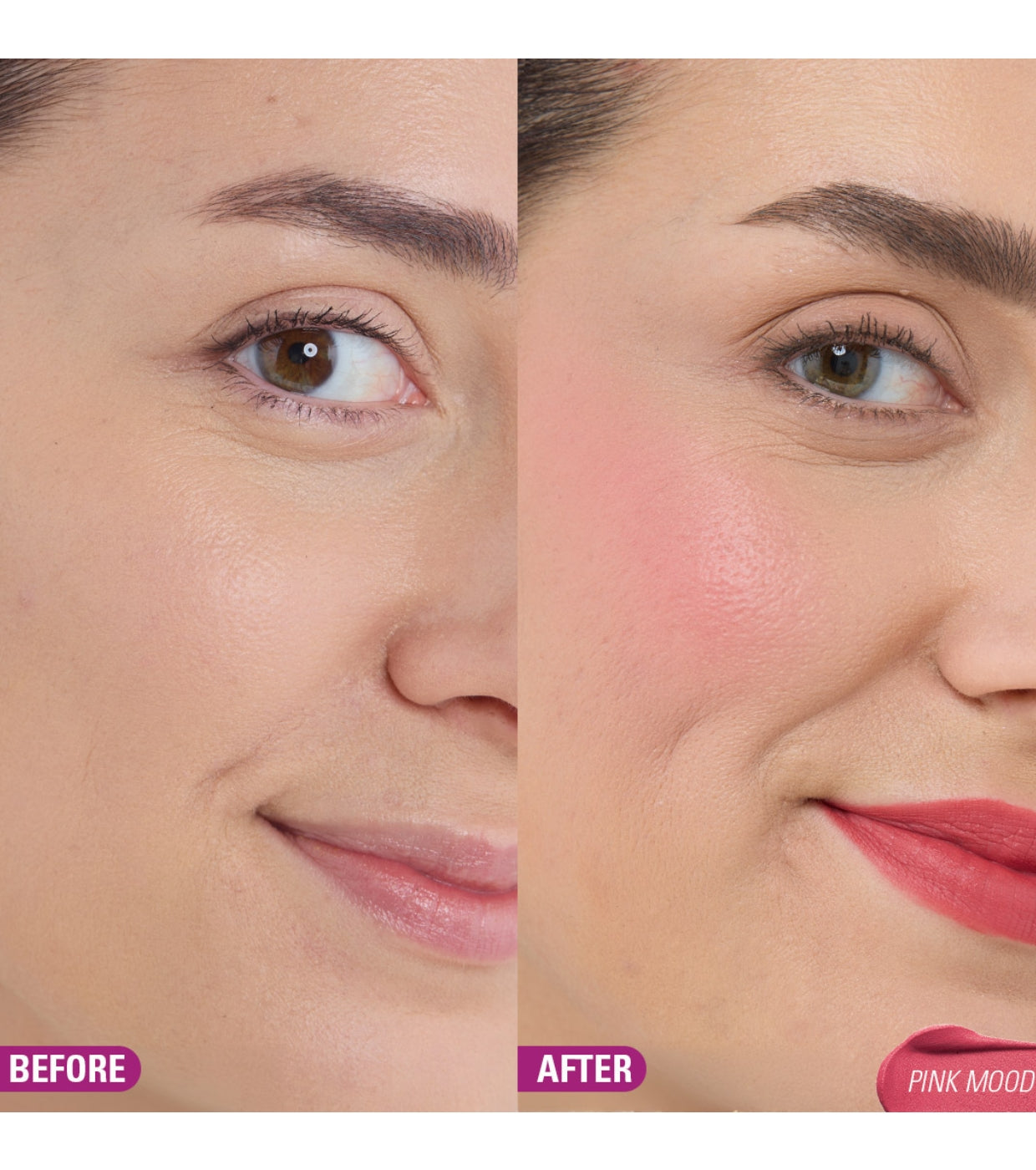 Makeup Revolution - Tinte para mejillas y labios Bouncy Pudding - Pink Mood