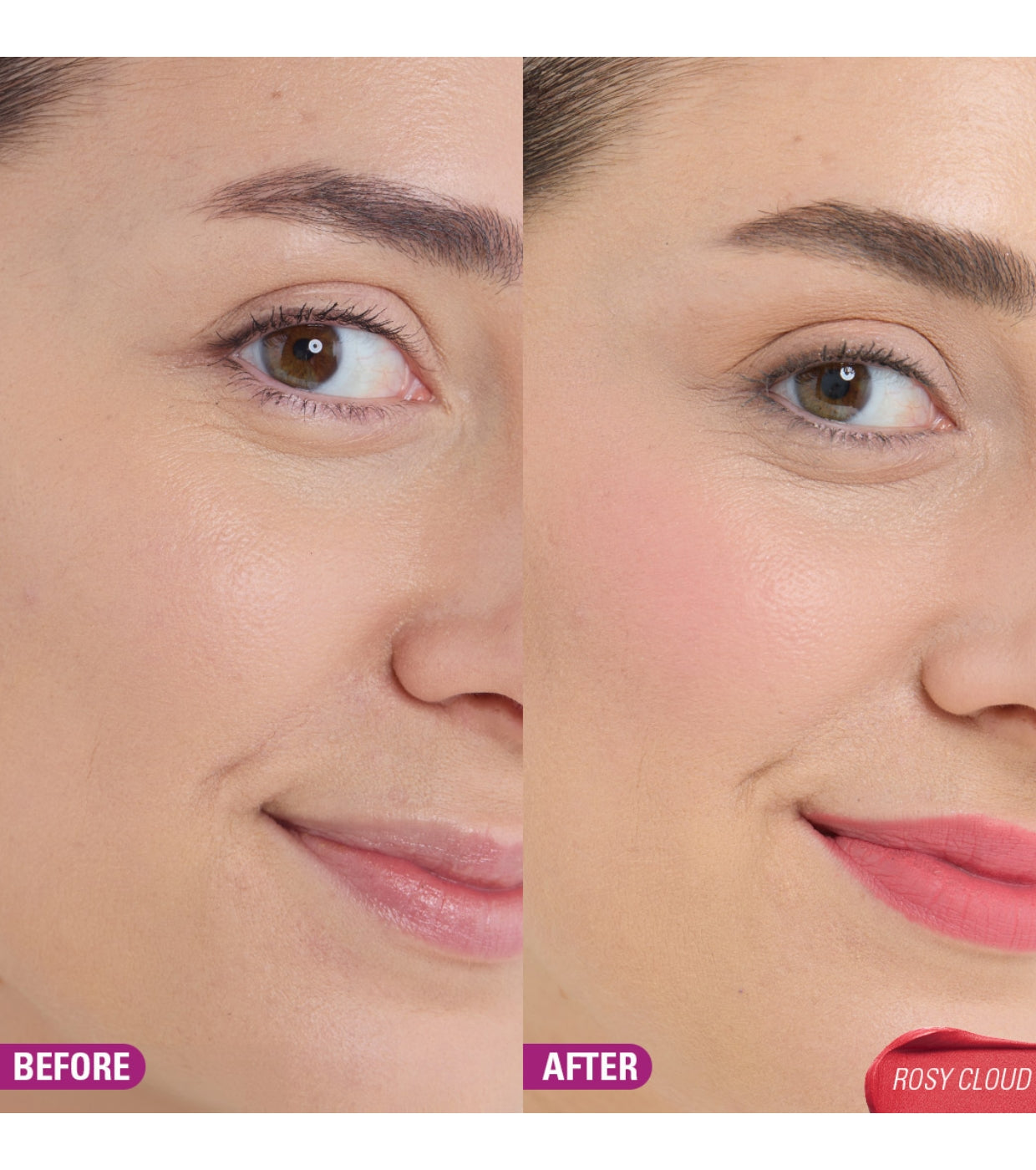 Makeup Revolution - Tinte para mejillas y labios Bouncy Pudding - Rosy Cloud