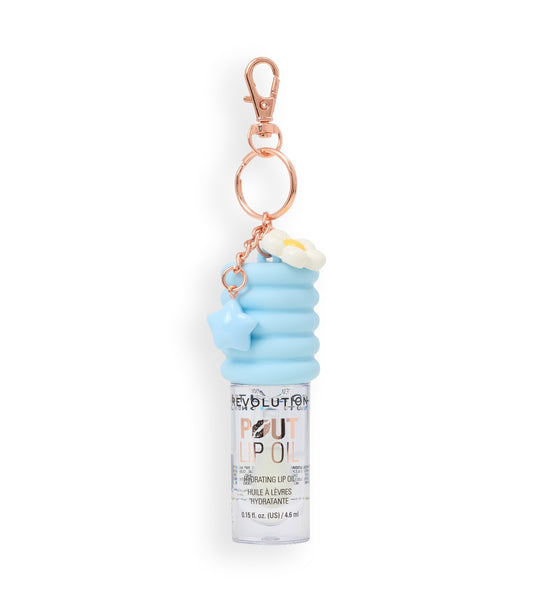 Makeup Revolution - Óleo de Lábios Pout Lip Charm - Lychee Clear Blue