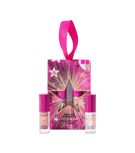 Revolution - Dúo de brillos de labios mini Pout Bomb Plumping