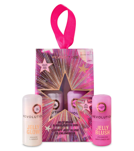 Revolution - Set de regalo con colorete e iluminador jelly
