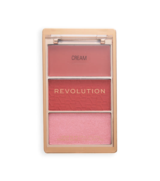Revolution - Paleta de coloretes Icon Blush - Rebellious Red